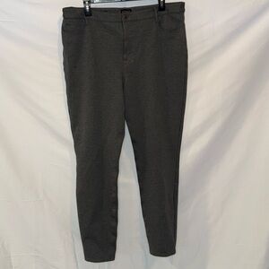 Talbots Gray Soho 5-Pocket Ponte Knit Jeggings 16 EUC Stretchy Work Casual Pants